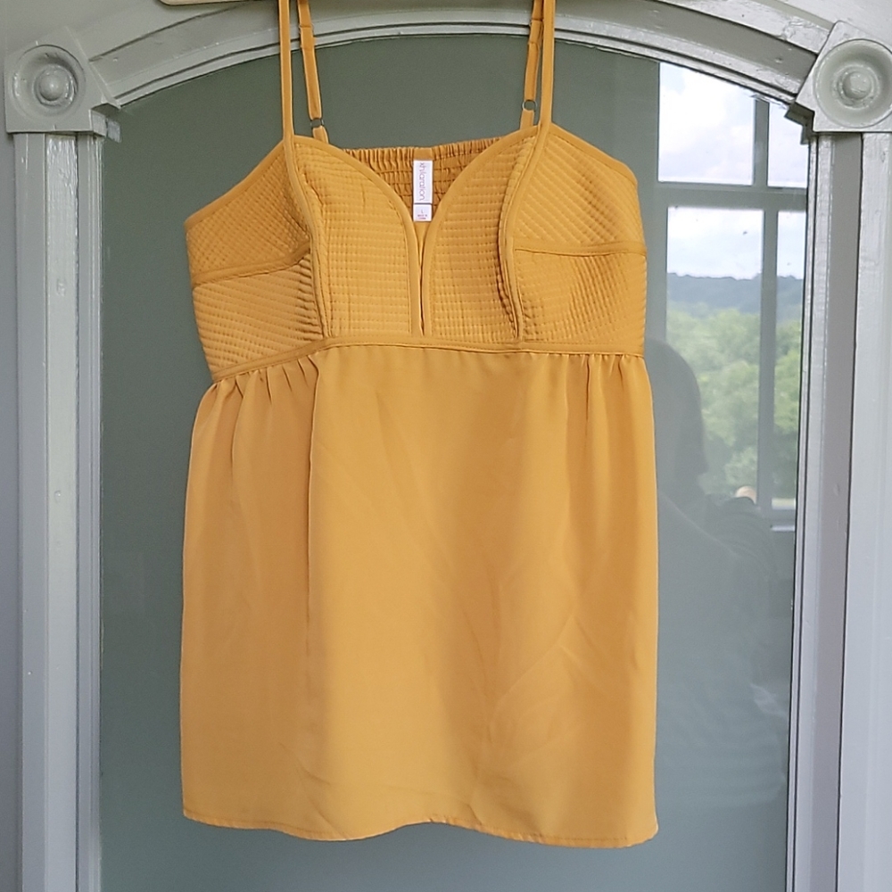 Burnt yellow Xhilaration top